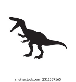 Baryonyx silhouette dinosaur jurassic prehistoric animal