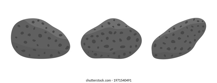 Basalt samples. Mafic extrusive igneous rock