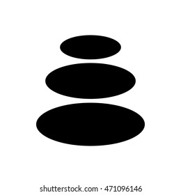 Basalt stones icon in simple style on a white background