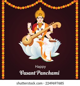 Basant Panchami Vasant Panchami Saraswati Puja Indian Festival Celebration