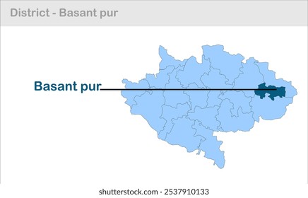 Basant pur sub-district map ,Siwan District, Bihar State, Republic of India, Government of Bihar, Indian territory, Eastern India, politics, village, tourism