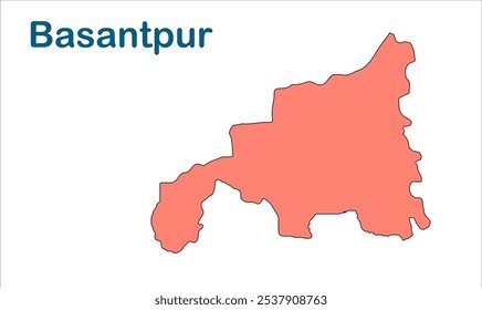 Basantpur subdivision map ,Supaul District, Bihar State, Republic of India, Government of Bihar, Indian territory, Eastern India, politics, village, tourism