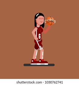 Bascketball female player