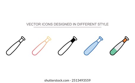 Base Ball Bat icon design with white background stock illustration