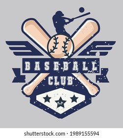 Base ball Club College Sports illustration T-Shirt Print graphic vector artwork