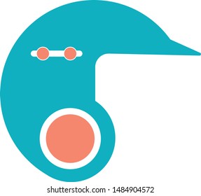 Base ball helmet safe helmet trendy icon on white background for web graphic