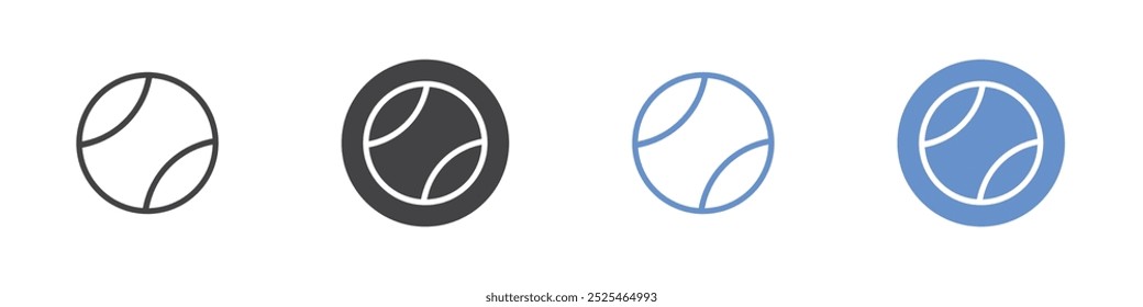 Base ball icon Thin outline art symbol