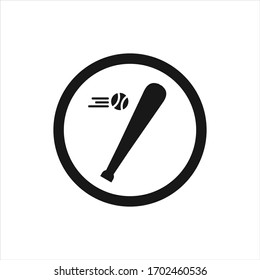 
base ball icon, with a white background. vector created from eps10