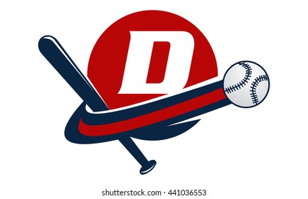 Base Ball Letter D
