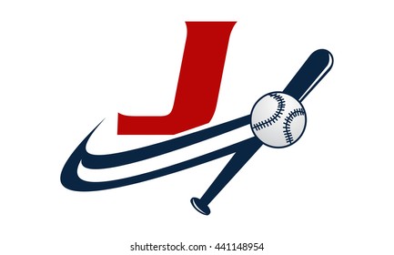 Base Ball Letter J