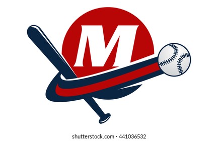 Base Ball Letter M