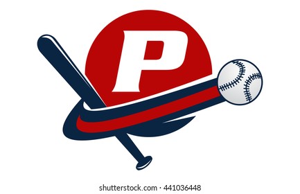 Base Ball Letter P