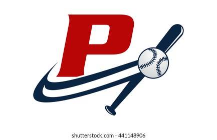 Base Ball Letter P