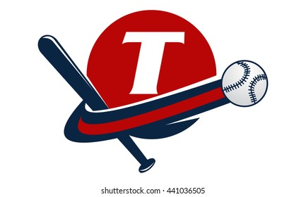 Base Ball Letter T