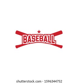 base ball logo design illustration