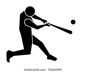 base ball sport icon, vector illustration