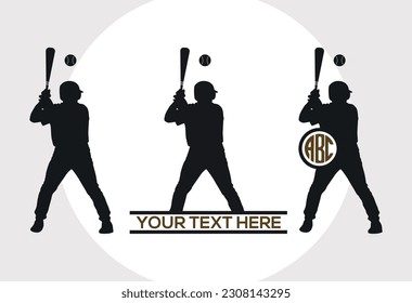 Base Ball SVG Monogram Printable Vector Design
