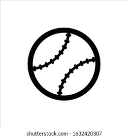 Base Ball symbol pictogram. Base ball vector icon. Base ball flat sign design. 