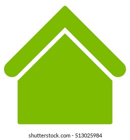 Base Building vector icon. Flat eco green symbol. Pictogram is isolated on a white background. Designed for web and software interfaces.