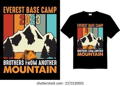 Shirt-Design des Basislagers 2023 t
