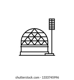 base, dome, future, habitation, life, planet icon. Element of future technological pack for mobile concept and web apps icon. Thin line icon for website design and development