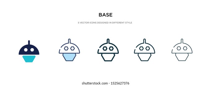 base icon in different style vector illustration. two colored and black base vector icons designed in filled, outline, line and stroke style can be used for web, mobile, ui