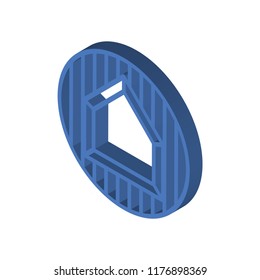 Base isometric left top view 3D icon