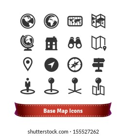 Base Map Icon Set