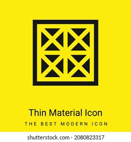 Base minimal bright yellow material icon