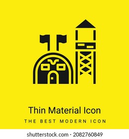 Base minimal bright yellow material icon
