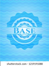 Base sky blue water badge.