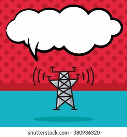 Base station doodle, speech bubble