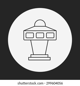 Base station line icon