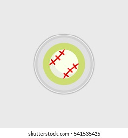 Basebal  flat icon illustration isolated sign symbol