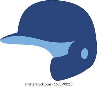 baseball 1 helmet vector illust