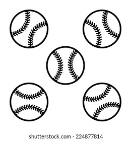 Similar Images, Stock Photos & Vectors of A set of baseball emblems and