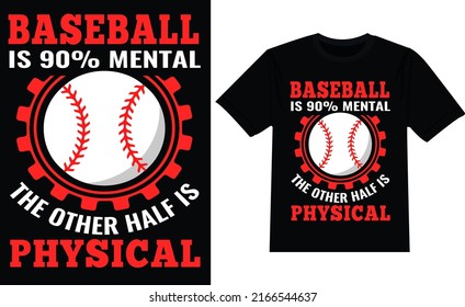 Baseball 90 Mental Other Half Physical Stock Vector (Royalty Free