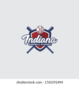 Vector de diseño del logotipo de la Academia de Béisbol