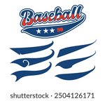 baseball artwork for badge, logo, emblem and patch