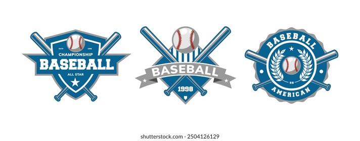 baseball artwork for badge, logo, emblem and patch