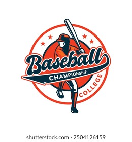 baseball artwork for badge, logo, emblem and patch