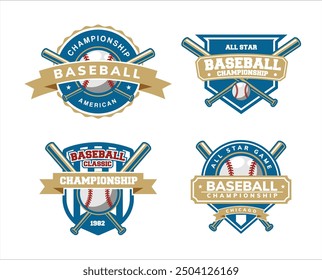 baseball artwork for badge, logo, emblem and patch