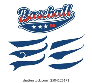 baseball artwork for badge, logo, emblem and patch