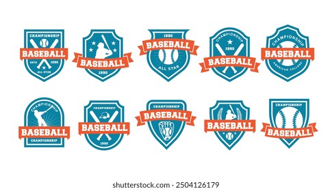 baseball artwork for badge, logo, emblem and patch