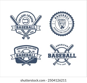 baseball artwork for badge, logo, emblem and patch