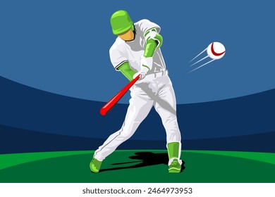 baseball athlete player illustration design vector