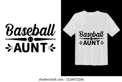 Baseball Aunt svg t shirt design svg