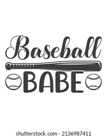 Baseball Babe svg t shirt design