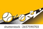 Baseball background design. Sports concept
