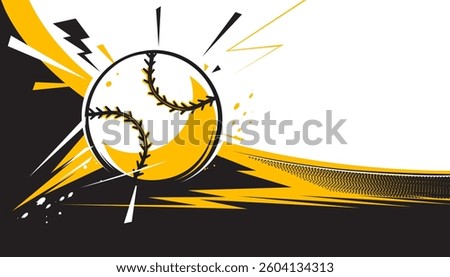 Baseball background design. Sports concept
